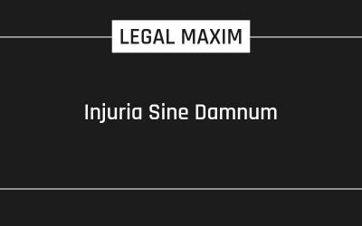 Injuria Sine Damnum